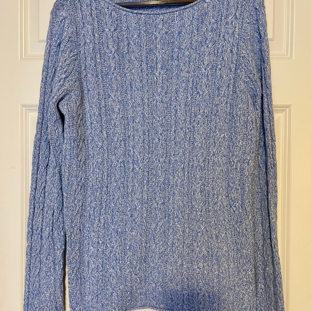 Ralph Lauren Heathered Blue Knit Sweater